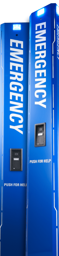 Blue Light Housing Pedestal Pro's Blue Light Emergency Call Tower