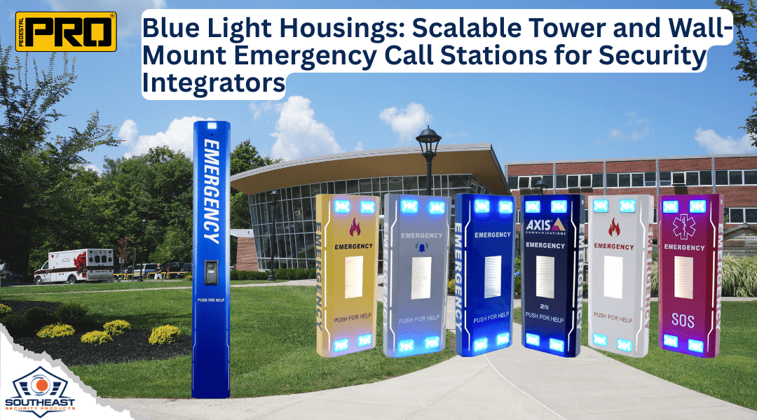 Pedestal Pro Blue Light Housings: Scalable Tower and Wall-Mount Emergency Call Stations for Security Integrators