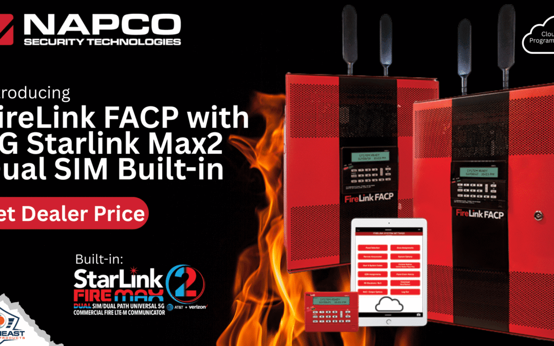 Napco FireLink FLX2-32 Dual-Path Fire Communicator & FACP: All-in-One Commercial