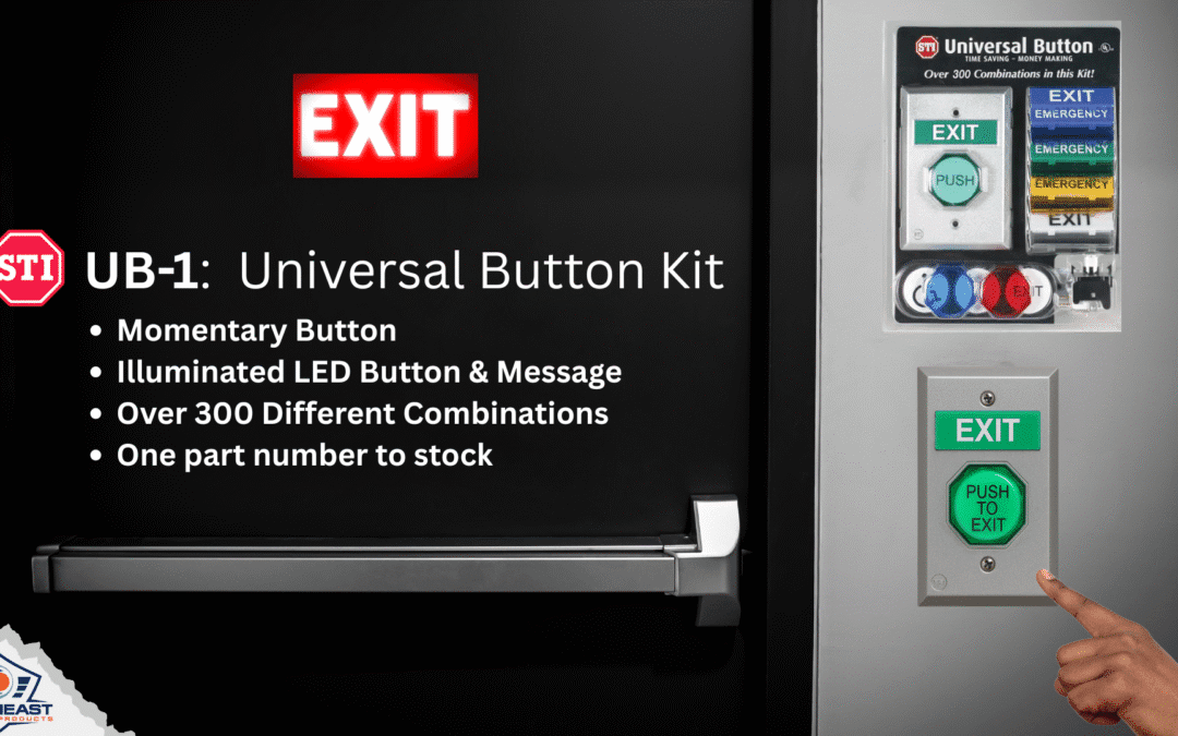 STI Universal Button Kit Solves Push Button Challenges for Access Control and Security Installs